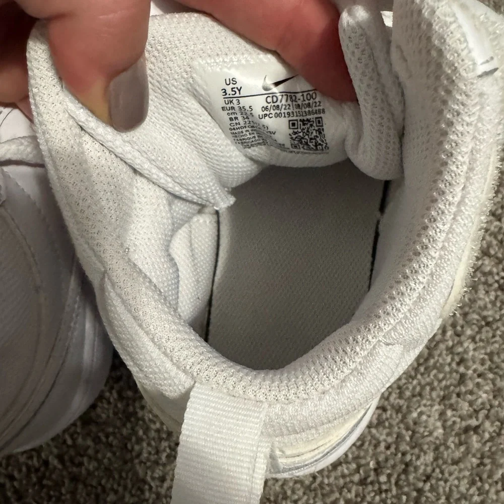 Boys NIKE White High-Top Sneakers